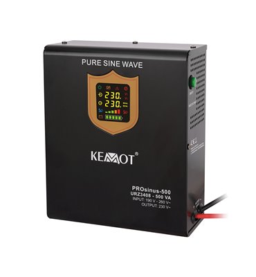 Záložný zdroj PROsinus-500 12V 230V 500VA/300W KEMOT závesný