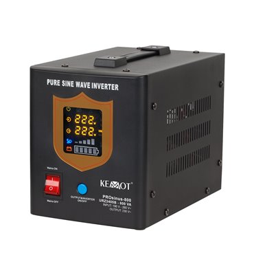 Záložný zdroj PROsinus-800 12V 230V 800VA/500W KEMOT čierny