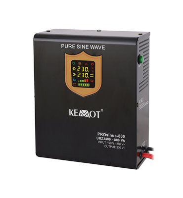 Záložný zdroj PROsinus-800 12V 230V 800VA/500W KEMOT závesný