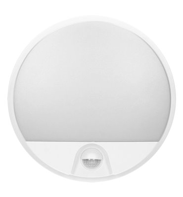 LED svietidlo AGAT 10W,senzor pohybu, IP54, 4000K, biele