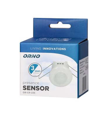 Detektor pohybu a prítomnosti PIR mini, 360 st., 230V, 800W