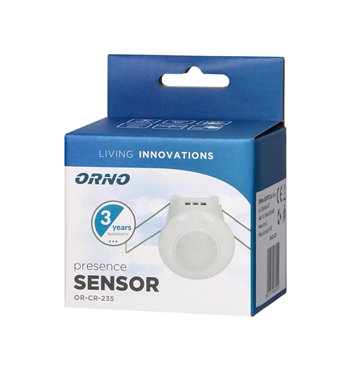 Detektor pohybu a prítomnosti PIR mini, 360 st., 230V, 800W