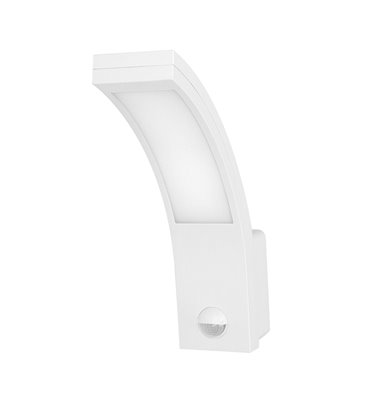 LED svietidlo PIRYT, 10W, senzor pohybu, IP54, 4000K, biele