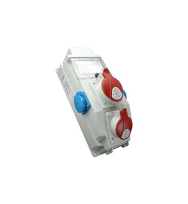 Zásuvková rozvodnica 1x32A, 1x16A, 2x250V, IP54