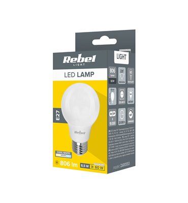 Žiarovka LED A60 8,5W E27...