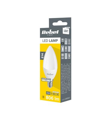 Žiarovka LED 8W E14 4000K...