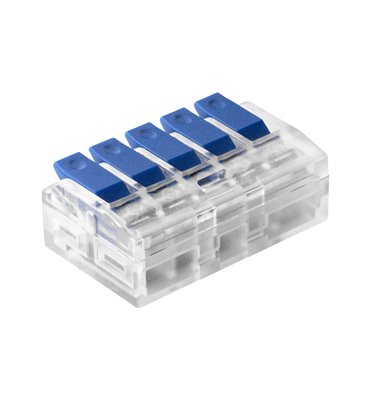 Krabicová svorka s páčkou 5 x 0,75-4 mm2, 450V / 32A