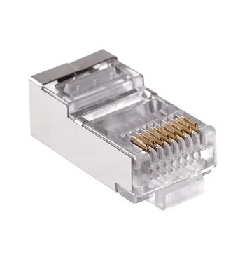 Konektor RJ45 8P8C drôt prechodový CAT.5E tienený