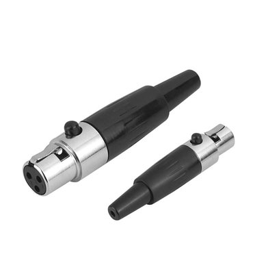 Konektor XLR (Canon) zásuv. čierny mini
