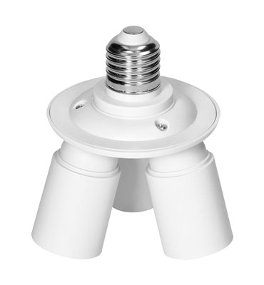 Adaptér pätice žiarovky E27 / 3 x E27