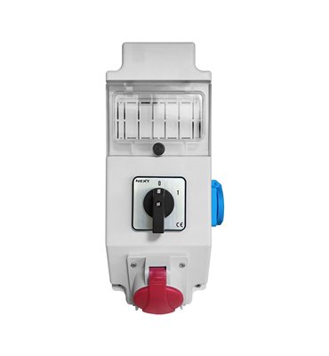 Zásuvková rozvodnica 1x16A 5p, 1x250V vypínač