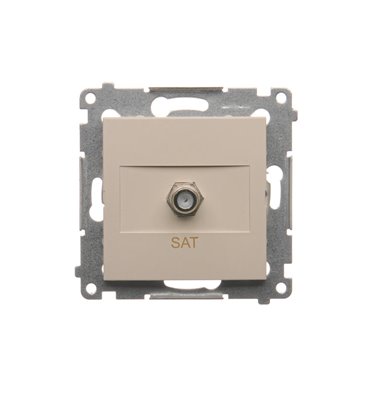 Zásuvka 1 x SAT "F" Simon 54 premium modul béžová