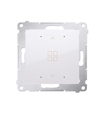 Skupinový ovládač žalúzií Simon 54 premium 8A modul biely