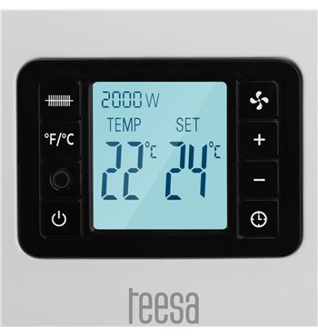 Elektrický konvektorový ohrievač TEESA 2000W