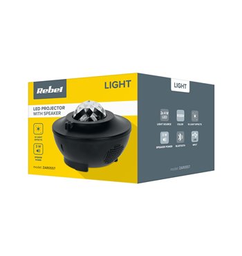 Projektor LED s reproduktorom Rebel