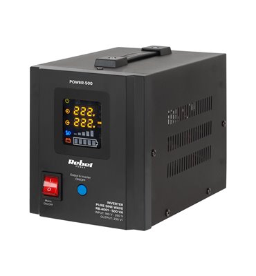 Záložný zdroj PROsinus-500 12V 230V 500VA/300W Rebel čierny