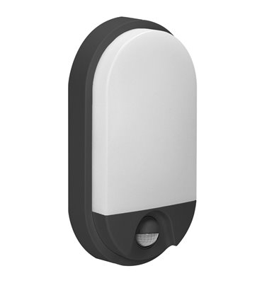 LED svietidlo NEFRYT, 15W, senzor pohybu, IP54, 4000K, čierne