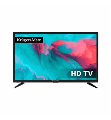 Televizor Kruger&Matz 24" (61cm) ,HD DVB-T2 H.265 HEVC 230/12V